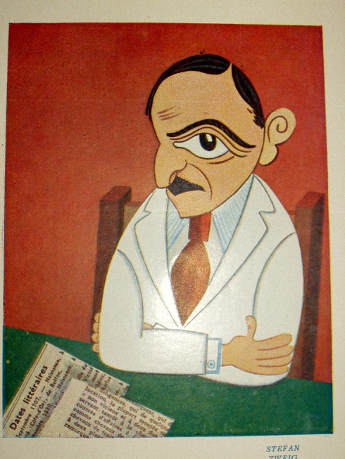 Stefan Zweig caricature