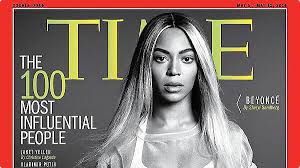 Beyonce on Time magazine's 100 "Influential People" Issue